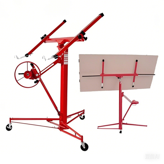 Drywall Panel Lift – Manual Hoist for Ceiling Installation in Woodworking and Interior Decoration