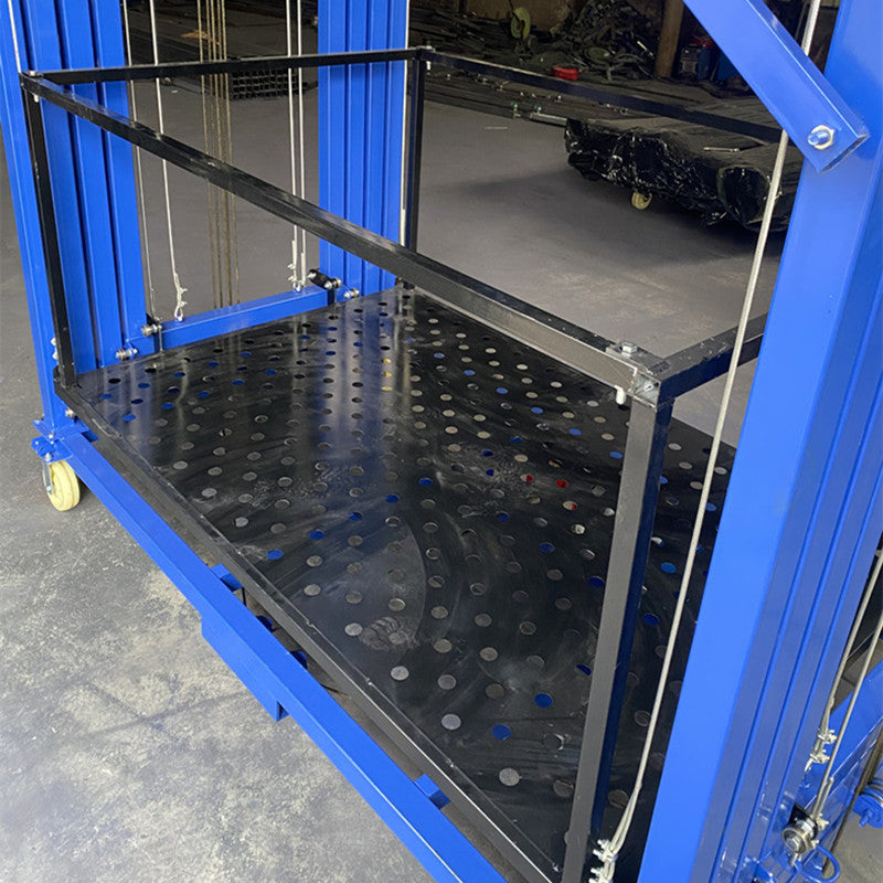Folding Electric Lift Scaffold - Compact Elevated Platform for Decoration & Automatic Hoisting Cargo Elevator.