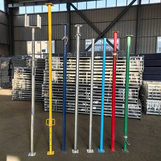 Construction Steel Props - Including Adjustable Telescopic Steel Supports, Powder-coated Steel Props, PC Aluminum Formwork Diagonal Braces, and Scaffolding Systems